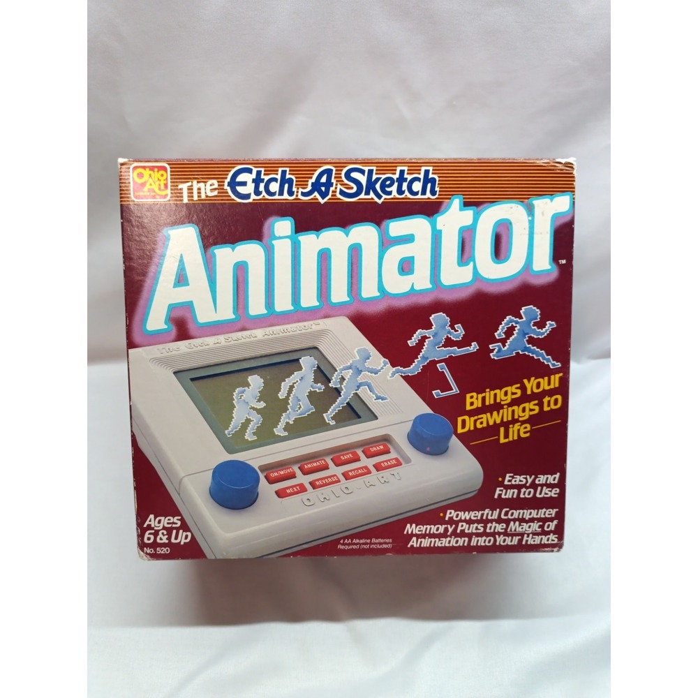 Vintage 1986 Etch A Sketch Animator Ohio Art Early Computer Tech Works Retro